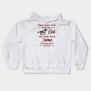 Once upon a time there was a girl Kids Hoodie